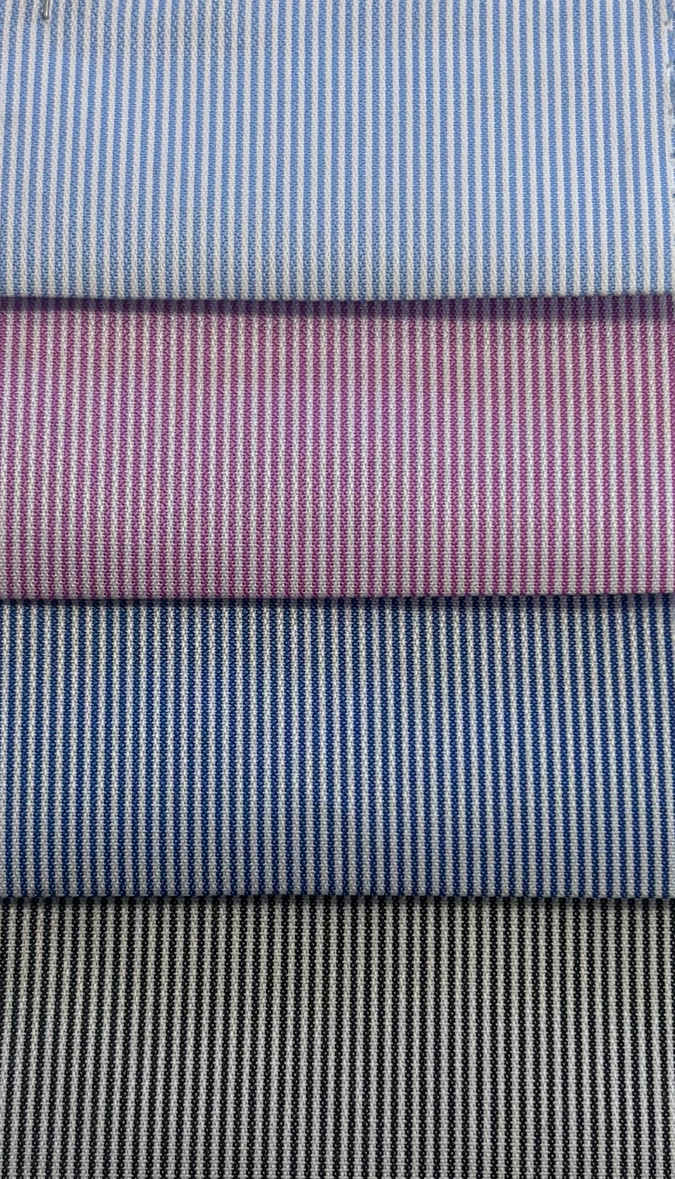 Knitridge® Fitted Stripe Long Sleeve Shirts (4 Colours available)