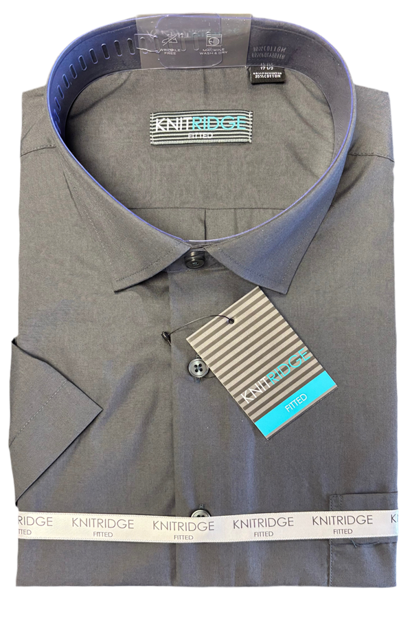 Knitridge® Solid Colour 65/35 Dress Shirt - Fitted L/S - Fitted Tall Man L/S - Standard Fit L/S - Fitted Short Sleeve - 7 Colours including White