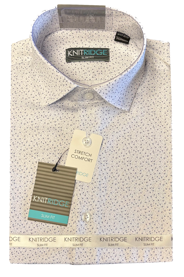 Knitridge® Long Sleeve Slim Fit Print Shirts - Collection 1