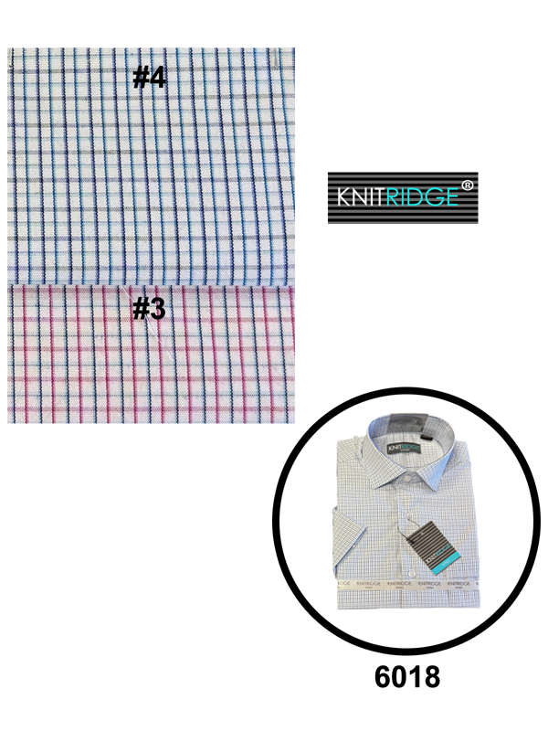 Knitridge® Check Fitted Short Sleeve Shirts - Collection 2