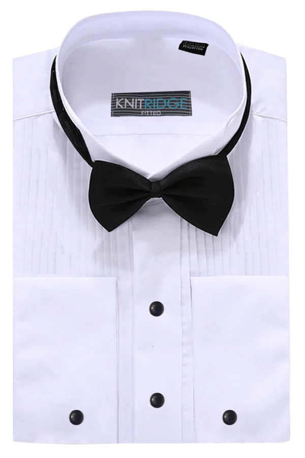 Knitridge® Tuxedo Shirt (Fitted) with Bow-Tie